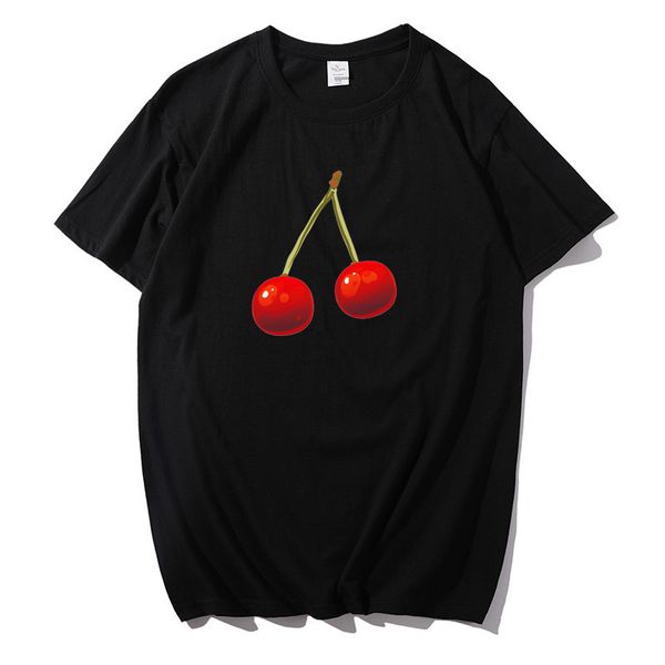 cartoon cherry t-shirt ladies summer women t-shirt short-sleeved harajuku fruit print tee large size loose street clothing, White
cartoon cherry t-shirt ladies summer women t-shirt short-sleeved harajuku fruit print tee large size loose street clothing, White