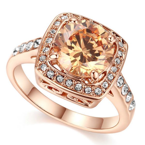square champagne cubic zirconia crystal rose gold filled rings for women bride engagement wedding party ring, Slivery;golden
square champagne cubic zirconia crystal rose gold filled rings for women bride engagement wedding party ring, Slivery;golden