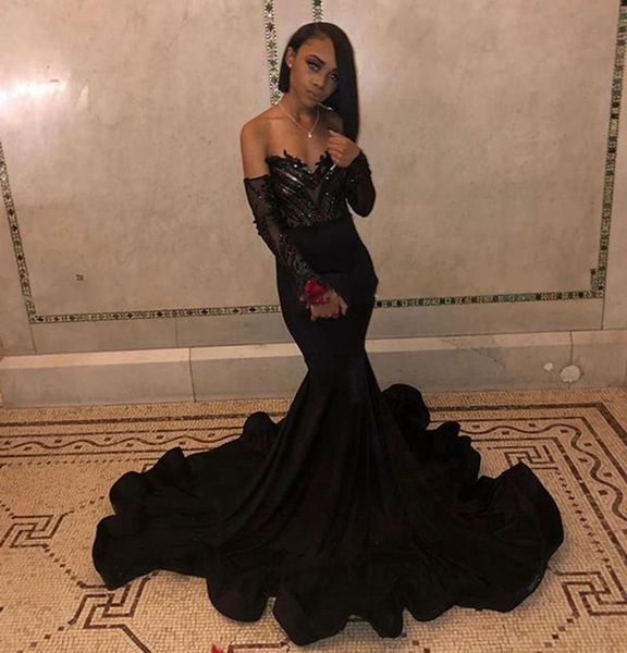 new arrival black girls prom dresses 2020 mermaid off the shoulder v neck long sleeve african gala party gowns
new arrival black girls prom dresses 2020 mermaid off the shoulder v neck long sleeve african gala party gowns