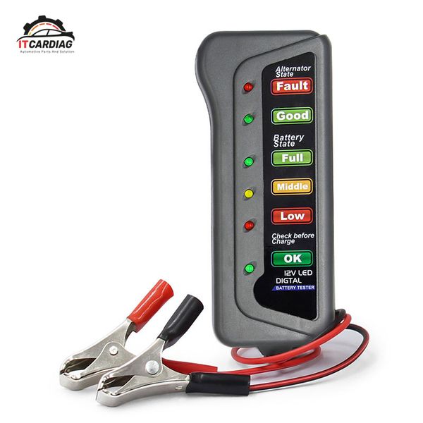 12v digital battery alternator tester 6 led lights display auto car diagnostic tool for cars vehicle motorcycle new
12v digital battery alternator tester 6 led lights display auto car diagnostic tool for cars vehicle motorcycle new