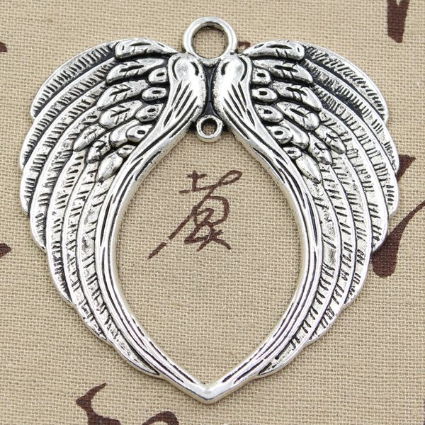 2pcs charms big angel wings 74x69mm antique bronze silver color pendants diycrafts making findings handmade tibetan jewelry
2pcs charms big angel wings 74x69mm antique bronze silver color pendants diycrafts making findings handmade tibetan jewelry