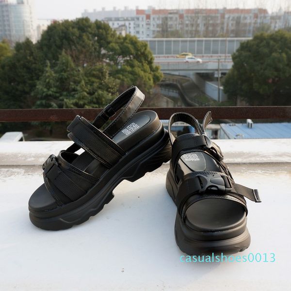rasmeup platform women sandals 2019 fashion summer leather buckle women thick soled beach sandal casual chunky woman shoes c13, Black
rasmeup platform women sandals 2019 fashion summer leather buckle women thick soled beach sandal casual chunky woman shoes c13, Black