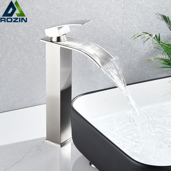 brushed nickel waterfall basin faucet single lever bathroom vessel sink tap deck mounted brass lavatory sink mixer basin tap
brushed nickel waterfall basin faucet single lever bathroom vessel sink tap deck mounted brass lavatory sink mixer basin tap