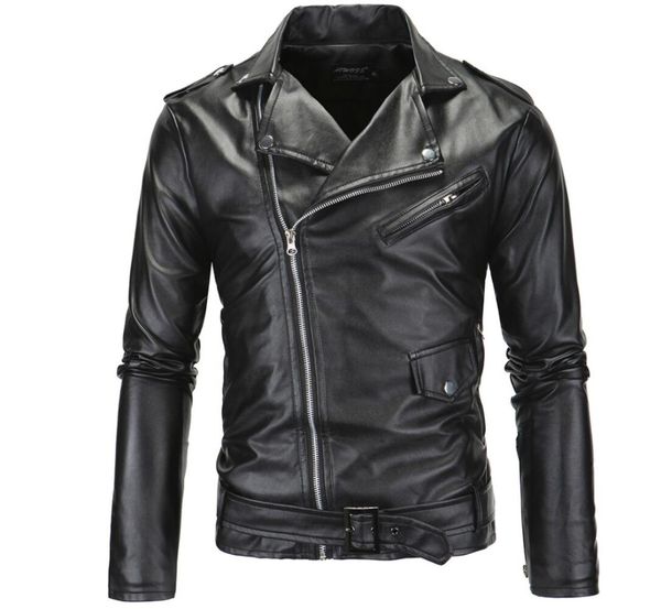 diagonal zipper leather jacket mens slim motorcycle coat men jackets clothes personalized jaqueta de couro stage street fashion, Black
diagonal zipper leather jacket mens slim motorcycle coat men jackets clothes personalized jaqueta de couro stage street fashion, Black