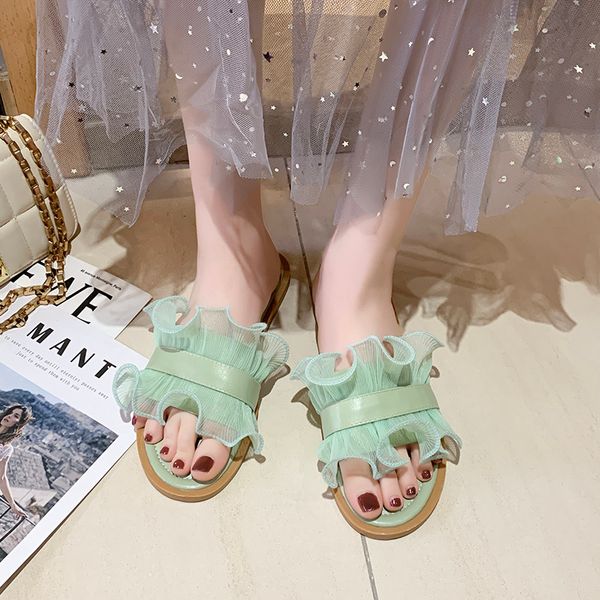 lace ruffles flat slippers women indoor home casual soft sole slides summer open toe slides women slippers 2020, Black
lace ruffles flat slippers women indoor home casual soft sole slides summer open toe slides women slippers 2020, Black