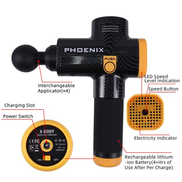electric massage gun high frequency vibrating massager for body relaxing therapy relief pains device
electric massage gun high frequency vibrating massager for body relaxing therapy relief pains device