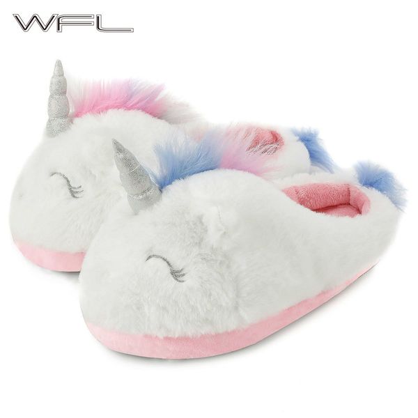wfl women slippers lovely cute unicorn soft fur slippers house anti-slip sole winter warm women designers indoor shoes, Black
wfl women slippers lovely cute unicorn soft fur slippers house anti-slip sole winter warm women designers indoor shoes, Black
