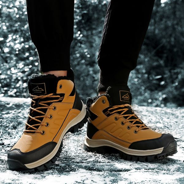 brown autumn and winter hiking shoes men's shoes 2019 new outdoor sports warm plus velvet climbing high to help walk, Black
brown autumn and winter hiking shoes men's shoes 2019 new outdoor sports warm plus velvet climbing high to help walk, Black