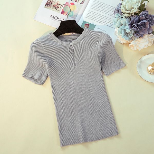 women's t-shirt 2021 summer t shirt women knitted short sleeves tee high elasticity breathable female tshirt, White
women's t-shirt 2021 summer t shirt women knitted short sleeves tee high elasticity breathable female tshirt, White