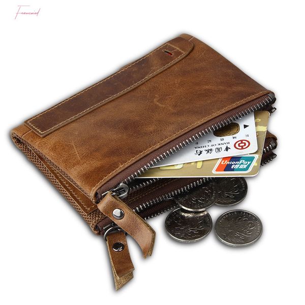 rfid protected engraving genuine leather men wallet card holders wallets double zippers coin wallet men leather short purse, Red;black
rfid protected engraving genuine leather men wallet card holders wallets double zippers coin wallet men leather short purse, Red;black