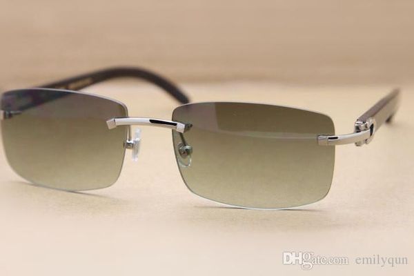 brand dersigner sunglasses men luxury rimless sunglasses 3524012 sun glasses natural genuine white lbuffalo horn glasses for women with case, White;black
brand dersigner sunglasses men luxury rimless sunglasses 3524012 sun glasses natural genuine white lbuffalo horn glasses for women with case, White;black