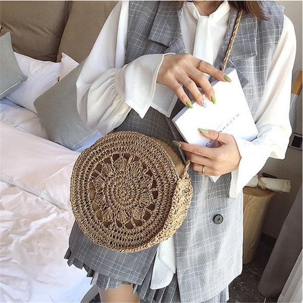 summer womens handmade handwoven bags fashion bohemian woven handbag shoulder beach bag casual tote straw wicker new 2019 hot 
summer womens handmade handwoven bags fashion bohemian woven handbag shoulder beach bag casual tote straw wicker new 2019 hot