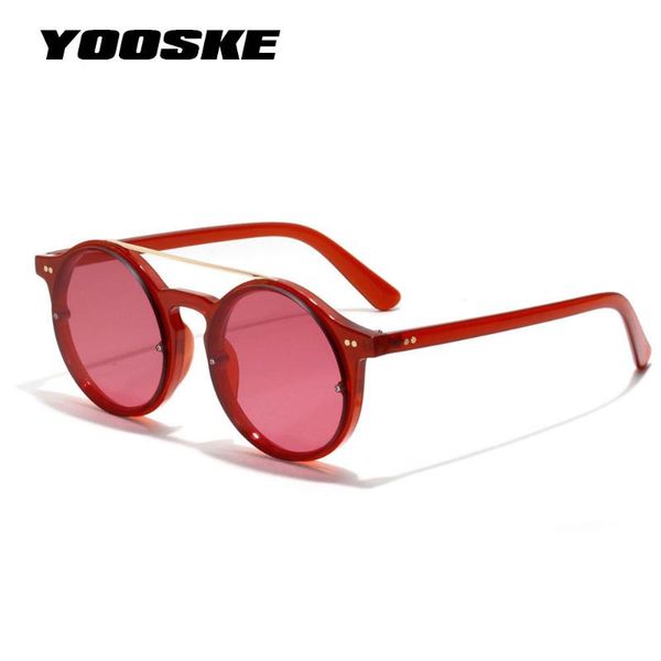 yooske women men round sunglasses retro brand designer classic hip hop style sun glasses double bridge red frame eyewear uv400, White;black
yooske women men round sunglasses retro brand designer classic hip hop style sun glasses double bridge red frame eyewear uv400, White;black