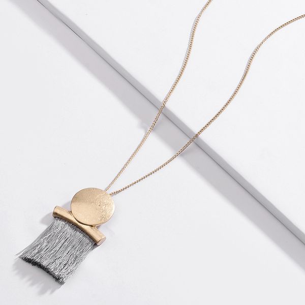 2019 long style necklace the chain length of 80cm cotton fanshaped thread tassel bead chain necklace for women, Silver
2019 long style necklace the chain length of 80cm cotton fanshaped thread tassel bead chain necklace for women, Silver