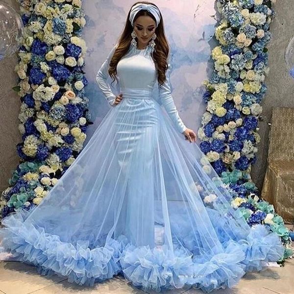 arbric dubai muslim evening dresses with high neck overskirts mermaid prom dress long sleeves ruched tulle bridal party gowns, Black;red
arbric dubai muslim evening dresses with high neck overskirts mermaid prom dress long sleeves ruched tulle bridal party gowns, Black;red
