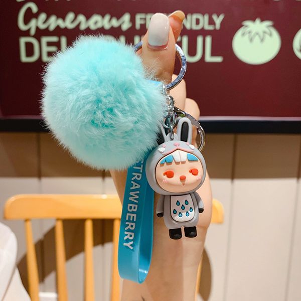 2019 south korea net red cute key ring hair ball car key chain creative gift girl bag hanging ornaments small gifts, Silver
2019 south korea net red cute key ring hair ball car key chain creative gift girl bag hanging ornaments small gifts, Silver