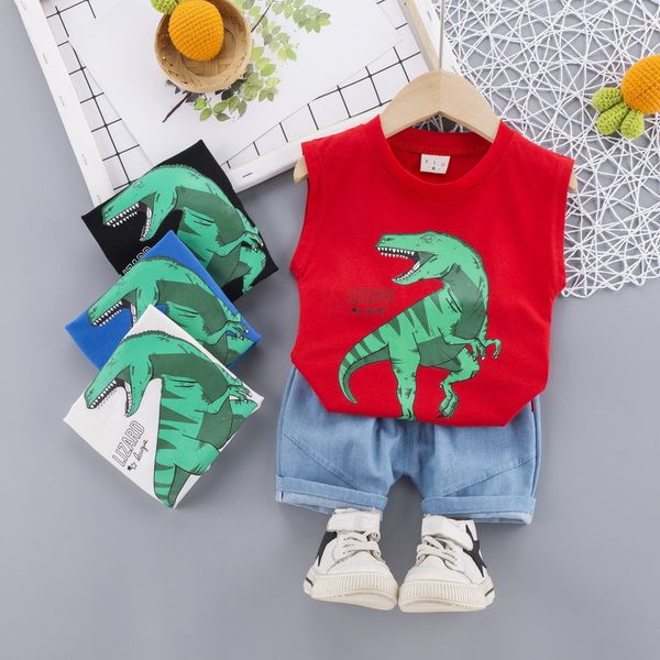 toddler summer clothes 2020 children vest outfits sleeveless cartoon dinosaur print baby boy girl +denim shorts 2pcs/set, White
toddler summer clothes 2020 children vest outfits sleeveless cartoon dinosaur print baby boy girl +denim shorts 2pcs/set, White