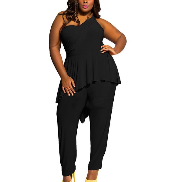 one shoulder jumpsuits black women summer plus size rompers long ladies streetwear dentelle overalls jumpsuit back zipper new, Black;white
one shoulder jumpsuits black women summer plus size rompers long ladies streetwear dentelle overalls jumpsuit back zipper new, Black;white