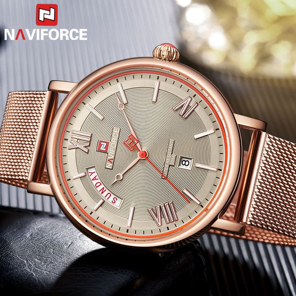 relogio masculino naviforce men watch sport waterproof wristwatch army business stainless steel quartz male clock 3006, Slivery;brown
relogio masculino naviforce men watch sport waterproof wristwatch army business stainless steel quartz male clock 3006, Slivery;brown