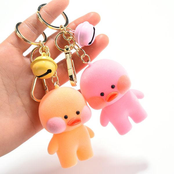 ins style cartoon key chain candy color flocking duckling doll color bell jewelry pendant student bag accessories, Silver
ins style cartoon key chain candy color flocking duckling doll color bell jewelry pendant student bag accessories, Silver