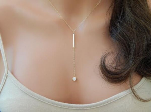 new fashion accessories simple jewelry crystal bar pendant necklace for women girl nice gift wholesale, Silver
new fashion accessories simple jewelry crystal bar pendant necklace for women girl nice gift wholesale, Silver
