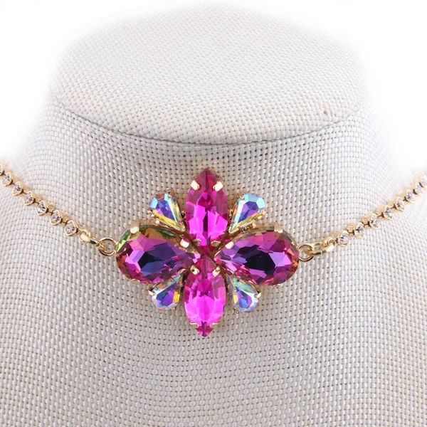 brand choker necklace crystal flowers crystal necklace for woman korean necklaces bohemian 2019 gold chain, Golden;silver
brand choker necklace crystal flowers crystal necklace for woman korean necklaces bohemian 2019 gold chain, Golden;silver