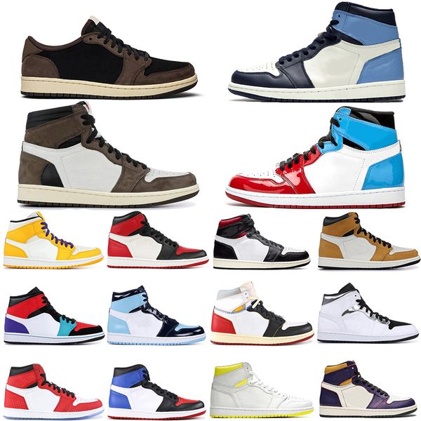 new arrival jumpman 1 1s yellow toe fearless obsidian travis scotts basketball shoes spiderman og gym red banned unc mens trainers sneakers, White;red
new arrival jumpman 1 1s yellow toe fearless obsidian travis scotts basketball shoes spiderman og gym red banned unc mens trainers sneakers, White;red