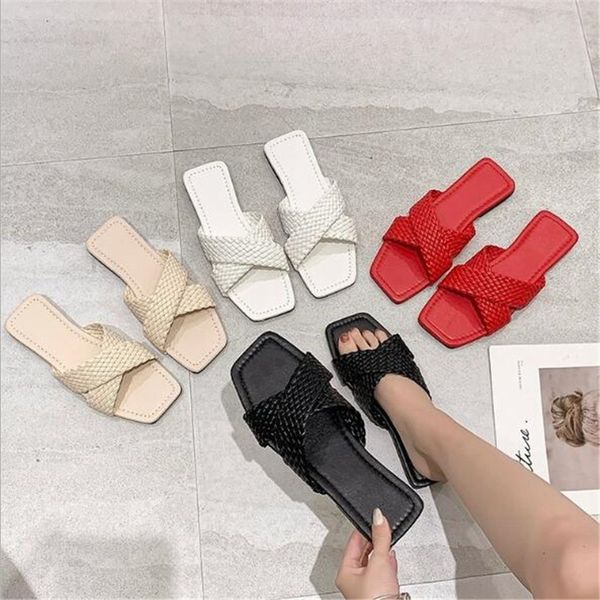 rimocy ladies fashion weave leather low heel slippers casual open toe beach flip flops women comfort soft bottom summer shoes, Black
rimocy ladies fashion weave leather low heel slippers casual open toe beach flip flops women comfort soft bottom summer shoes, Black