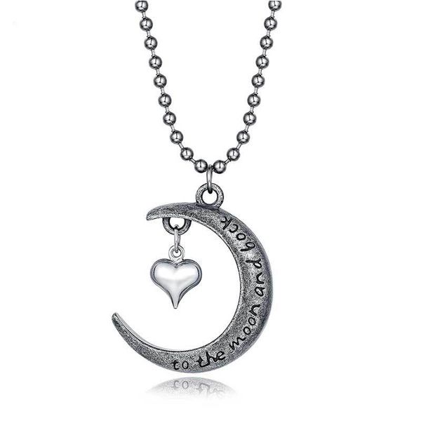 harajuku ins stainless steel heart crescent half moon necklace for women bull horn pendant fashion jewelry collier femme, Silver
harajuku ins stainless steel heart crescent half moon necklace for women bull horn pendant fashion jewelry collier femme, Silver
