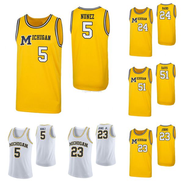 adrien nunez men's michigan wolverines c.j. baird brandon johns jr. austin davis stitched 1989 throwback college basketball jersey, Black
adrien nunez men's michigan wolverines c.j. baird brandon johns jr. austin davis stitched 1989 throwback college basketball jersey, Black