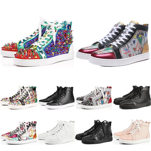new designer shoes studded spikes flats shoes red bottoms mens womens party lovers genuine leather sneakers casual sneakers, Black
new designer shoes studded spikes flats shoes red bottoms mens womens party lovers genuine leather sneakers casual sneakers, Black