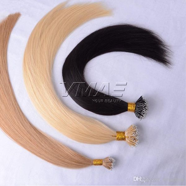 vmae natural brown blonde 50g 100g 613 double drawn one donor remy virgin unprocessed hair extension straight micro nano ring, Black
vmae natural brown blonde 50g 100g 613 double drawn one donor remy virgin unprocessed hair extension straight micro nano ring, Black
