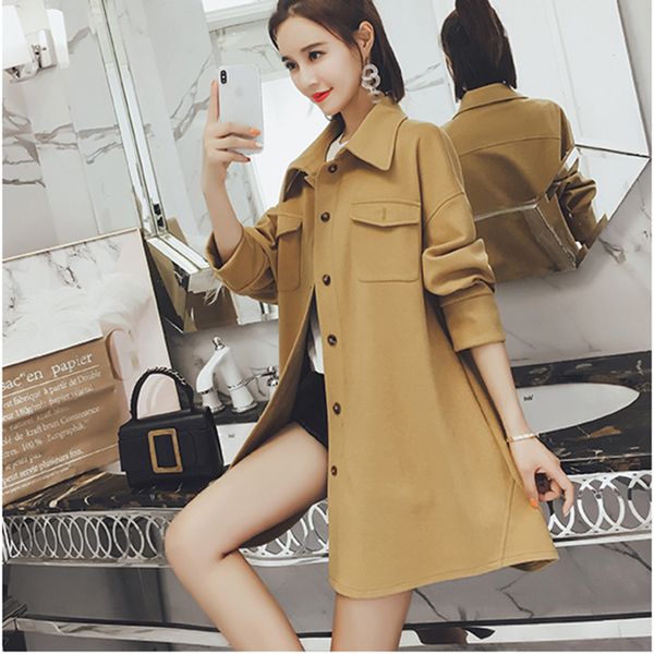 trench coat women 2020 spring autumn coat new casual fashion long windbreaker female long-sleeve loose single-breasted outwear, Tan;black
trench coat women 2020 spring autumn coat new casual fashion long windbreaker female long-sleeve loose single-breasted outwear, Tan;black