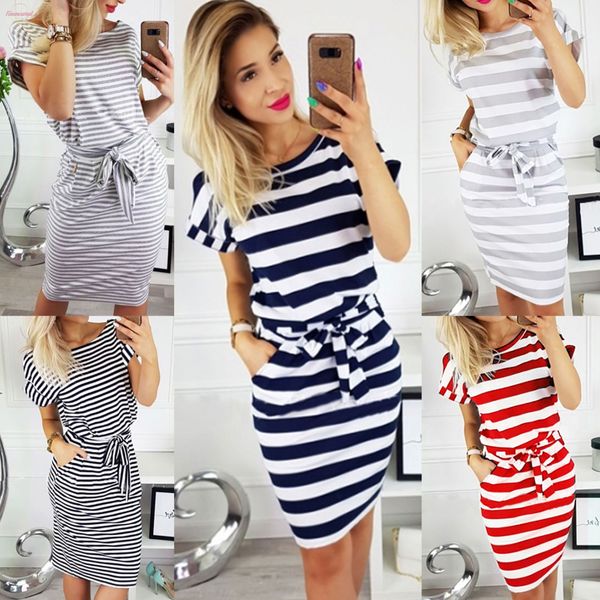 2020 women casual striped short sleeve women shirt dress red grey tee cap sleeve shirt dress streetwear summer dress, Black;gray
2020 women casual striped short sleeve women shirt dress red grey tee cap sleeve shirt dress streetwear summer dress, Black;gray