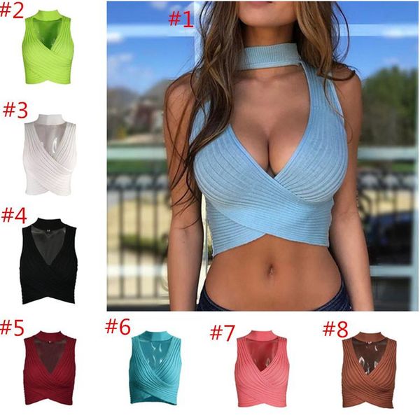 ins women knitted vest sleeveless halter v-neck camisole summer crop fitness yoga tank designer vests camis female undershirt blusa, White
ins women knitted vest sleeveless halter v-neck camisole summer crop fitness yoga tank designer vests camis female undershirt blusa, White