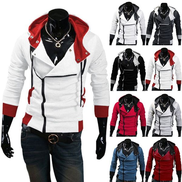 character dazzling cool guard clothes assassin jacket pull handsome jacket, Black 
character dazzling cool guard clothes assassin jacket pull handsome jacket, Black