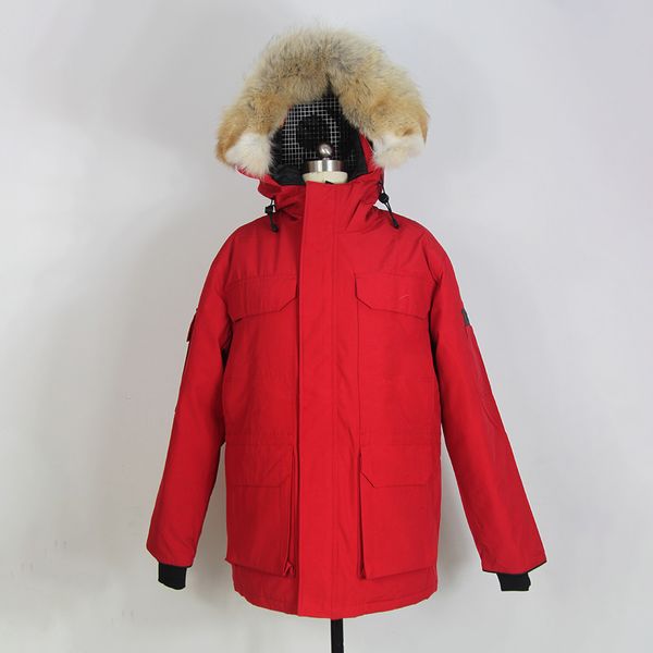 Brand new 2020 real coyote fur thick white duck down expedition parka canada usa style winter warm coat -35 degree, Black
Brand new 2020 real coyote fur thick white duck down expedition parka canada usa style winter warm coat -35 degree, Black