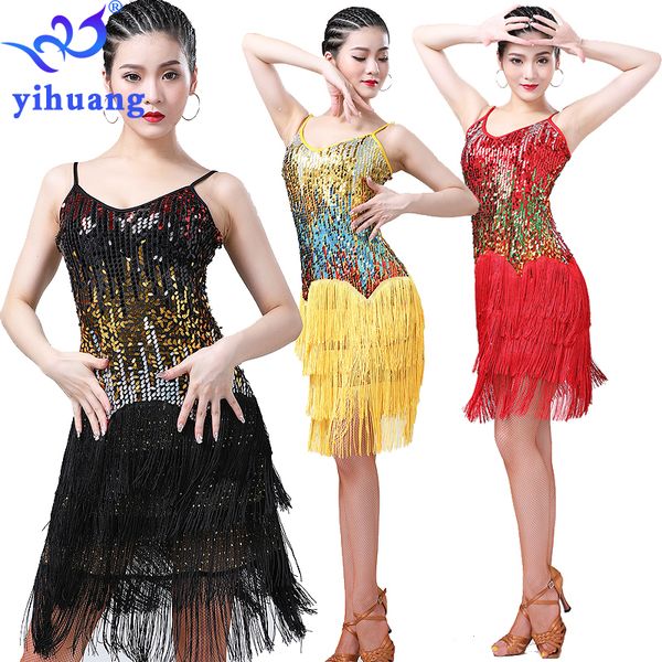 v-neck gradient sequin latin dance dress women tango salsa ballroom performance outfits sleeveless flapper charleston party dress with, Black;red
v-neck gradient sequin latin dance dress women tango salsa ballroom performance outfits sleeveless flapper charleston party dress with, Black;red