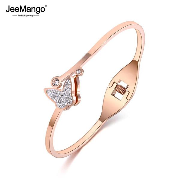 jeemango stainless steel butterfly cubic zirconia animal cuff bangles bracelets lovers jewelry valentine's day gift jb19030, Black
jeemango stainless steel butterfly cubic zirconia animal cuff bangles bracelets lovers jewelry valentine's day gift jb19030, Black
