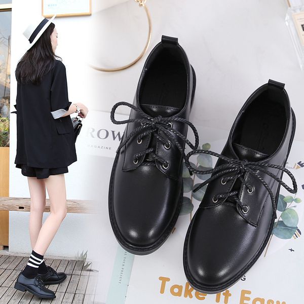 black and white with pattern chunky-heel semi-high heeled ins small leather shoes women's vintage students korean-style versatil
black and white with pattern chunky-heel semi-high heeled ins small leather shoes women's vintage students korean-style versatil