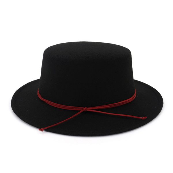 classic wool felt fedoras hats retro flat bowler hat flat brim party formal hat for women ladies 7 colors, Blue;gray
classic wool felt fedoras hats retro flat bowler hat flat brim party formal hat for women ladies 7 colors, Blue;gray