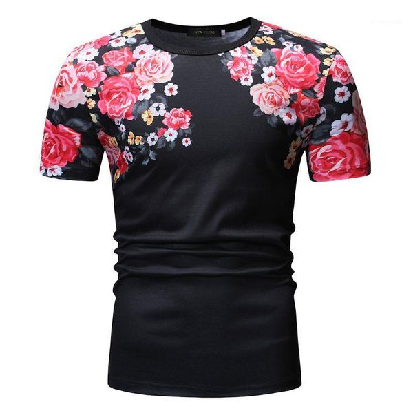 slim short sleeve crew neck mens tees casual males clothing floral print mens designer tshirts fashion, White;black
slim short sleeve crew neck mens tees casual males clothing floral print mens designer tshirts fashion, White;black