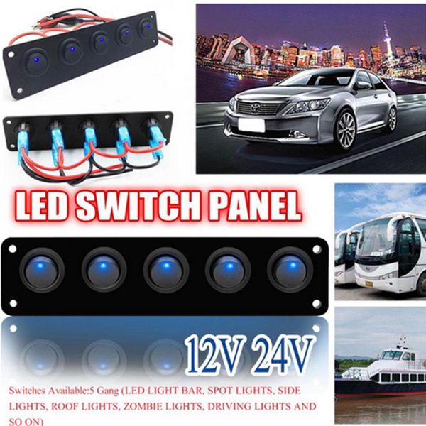 12v rocker toggle switch blue led light lamp 5pin holder panel car boat
12v rocker toggle switch blue led light lamp 5pin holder panel car boat