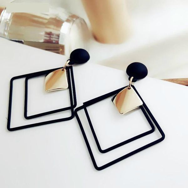 selling simple wild long geometry temperament earrings sweet square earrings hollow pendant sequins female jewelry, Silver
selling simple wild long geometry temperament earrings sweet square earrings hollow pendant sequins female jewelry, Silver