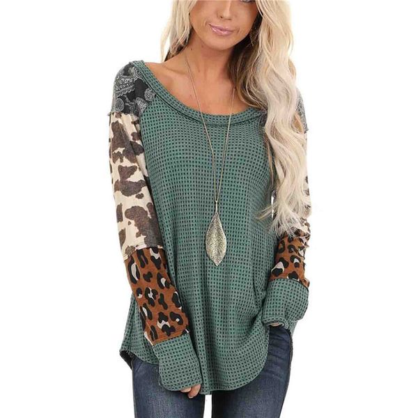 женская дизайнер leopard tshirts камуфляж щитовые мода сыпучие женщин с длинным рукавом tees casual женщины одежда, White
женская дизайнер leopard tshirts камуфляж щитовые мода сыпучие женщин с длинным рукавом tees casual женщины одежда, White