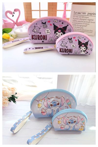 ivyye 1set/2pcs stitch kuromi melody fashion anime cosmetic bags plush zipper travel makeup bag storage wash toiletry girl new
ivyye 1set/2pcs stitch kuromi melody fashion anime cosmetic bags plush zipper travel makeup bag storage wash toiletry girl new