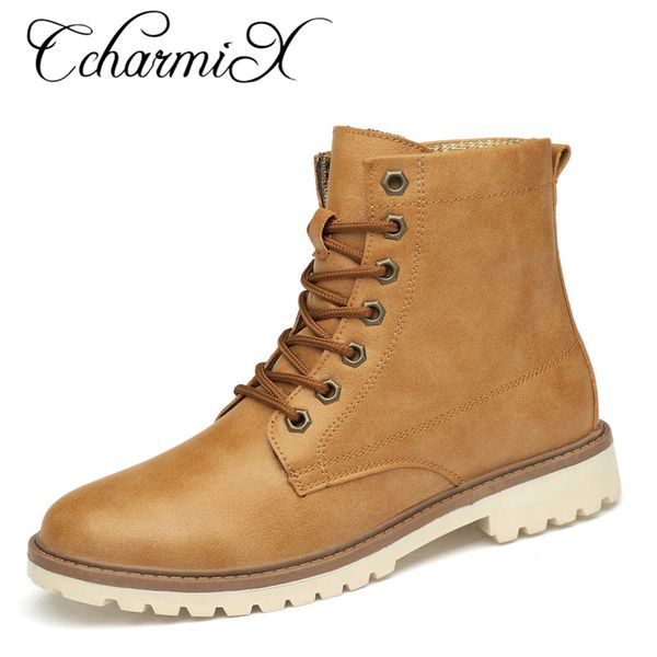 ccharmix mens boots autumn spring leather man shoes lace up men moto boots high fashion punk plus size footwear, Black
ccharmix mens boots autumn spring leather man shoes lace up men moto boots high fashion punk plus size footwear, Black