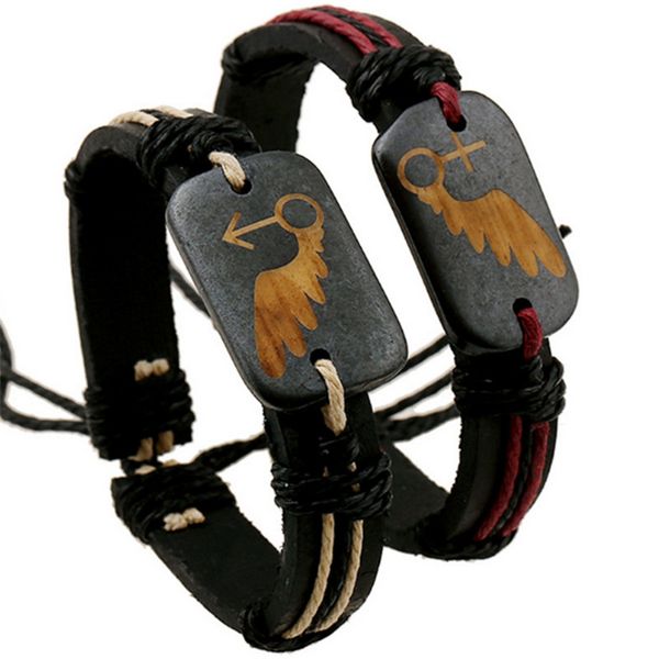 new fashion vintage real leather wrap bone wing charm lovers bangle bracelets pulseira rope bracelet bangles jewelry gifts for men women, Golden;silver
new fashion vintage real leather wrap bone wing charm lovers bangle bracelets pulseira rope bracelet bangles jewelry gifts for men women, Golden;silver