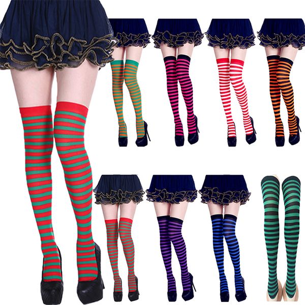 christmas thigh high socks women stripe printed knee socks party funny dress up props fancy dress stockings xmas cosplay d35, Black;white
christmas thigh high socks women stripe printed knee socks party funny dress up props fancy dress stockings xmas cosplay d35, Black;white
