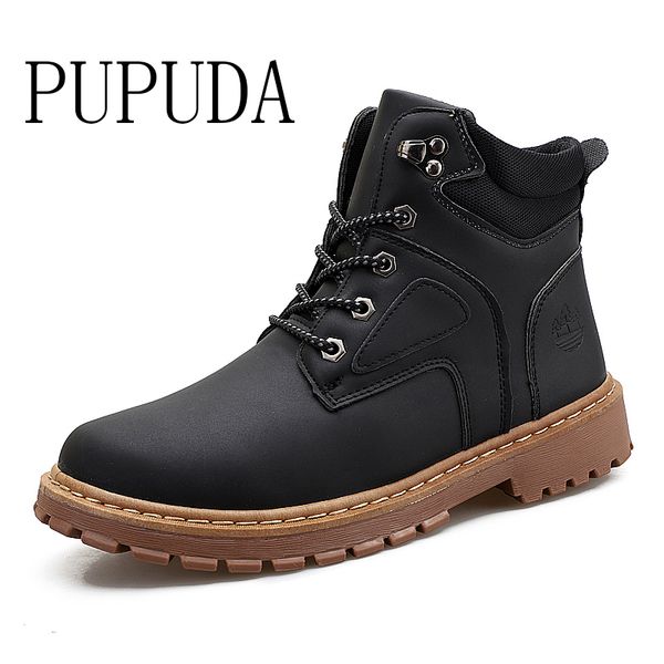 pupuda autumn winter new boots fashion outdoor hiking shoes classic lace up men casual shoes non-slip high sneakers, Black
pupuda autumn winter new boots fashion outdoor hiking shoes classic lace up men casual shoes non-slip high sneakers, Black